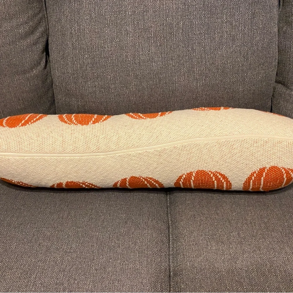Well Dressed Home Pumpkin Bolster Pillow Cover 32x10
